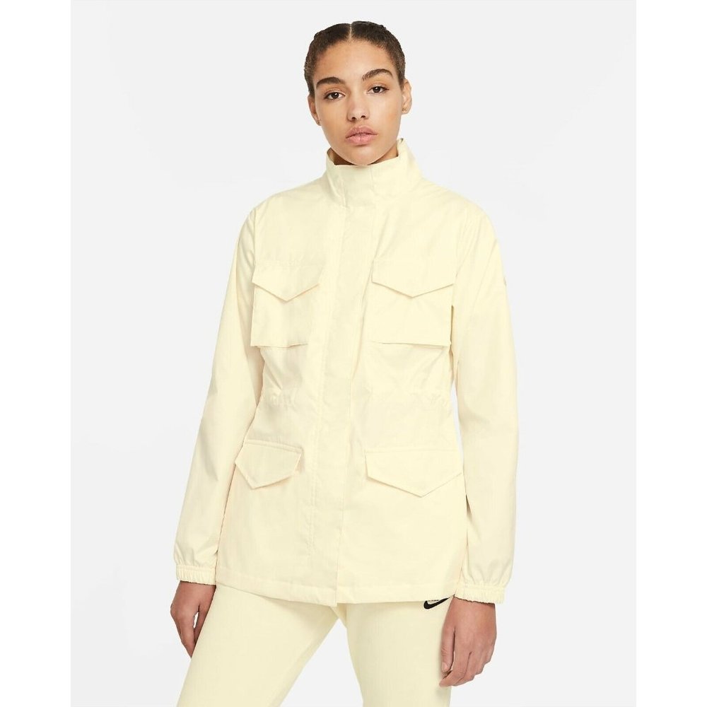 Nike Sportswear Women's M65 Woven Jacket Coconut Milk/Sesame (Yellow) CZ8972-114